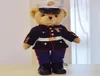High quality teddy bear plush toy soft pp cotton uniform doll Collection Military gifts Veterans souvenir Christmas gift2858245