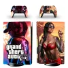 Joysticks Grand Theft Auto VI GTA 6 PS5 Disc Skin Sticker Protector Decal Cover för Console Controller PS5 Disk Skin Sticker Vinyl