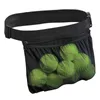屋外バッグ目に見えるメッシュテニスボールストレージ調整可能なベルト付きウエストバッグ