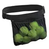 Sacs extérieurs Sac de rangement à balle de tennis en mailles visibles Sac de taille avec une ceinture réglable Femmes Men Pingpong Golf Balls Purse Hip Pocket Pocket Pocket Pocket