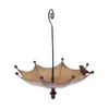 Other Bird Supplies Umbrella Feeder Hanging Bath Premium Water Tray Brown Food Bowl Iron For Outside Outdoor Backyard Lawn Yard