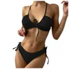 Dames zwemkleding bikini's 2024 vrouwen zwempak tie side vrouwelijke strappy bandage thong Braziliaanse biquini speciale stof zwempak