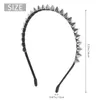 Hair Accessories Silver Metal Stud Headband Head Band Aliceband Punk Girl