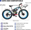 Cyklar 26 fettdäck Ectric Bike vuxna 2000w MOTOR55KM/H EBIKE ROVAB 22AH 48V Batteri 21 Speed ​​Snow Beach Ectric Bicyc L48