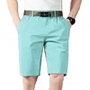 Short masculin chino hommes coréens mode été slim fit pur coton occasionnel work porter des couleurs solides bermudas