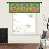 Curtain St. Patrick's Day Clover Dwarf Gold Coin Beer Kitchen Cuisine Curtains Tulle Sheer Short Living Home Decor Drapes voile