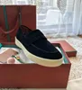 Ny LP Casual Loafer Shoes Sneaker Open Walks Summer Walk Deck Lore Shoes Suede Platform Loafers City Lazy Loafers Men's Blue Piana Shoe Suede Sneaker Mid Cut with Box med Box