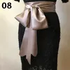 Cinture da 300 cm di seta in raso larghezza larghe donne da donna abbigliamento da sera decorazione a filo bowknot cinghia chic up welbands nastro corsetto