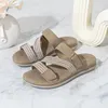 Slippers Summer Femmes 1,5 cm plate-forme 2 cm coins talons hauts sandales Lady Hook Fashion confortable Slip léger sur les diapositives de plage extérieures