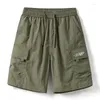 Men's Shorts Summer Split Pants Multi Pocket Work Loose And Comfortable Outdoor Mountain Style Large Japanese Cool