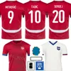 2024 2025 Nationaal Team Soccer Servië 8 Luka Jovic Jersey Euro Cup 9 Aleksandar Mitrovic 14 Andrrija Zivkovic 20 Sergej Milinkovic-Savic Masovic voetbalshirtpakketten