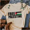 女性のTシャツレディースTシャツパレスチナデザイナーグラフィックTシャツ女性コミック2000年代服230510ドロップデリバリーアパレル衣料品