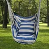 1pc Outdoor Hammock Chair Canvas Leisure Swing No Pillow Or Cushion Dormitory Rocking ChairWith Storage Bag 240411