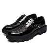 Casual Schuhe Männer Leder Mode Soft Business Pailletten Designer Sneakers Komfort Mann schwarz flach hommes Chaussure