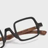 Sunglasses Frames HDCRAFTER Square Wood Glasses Frame Man Women Small Face Myopia Eyeglasses Prescription Optical Grade Spectacle