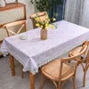 Table Cloth Tablecloth Washable Waterproof Oil-proof Anti-ironing Light Luxury High-grade Lace Household J94