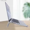 Inne komponenty komputerowe Luksusowe aluminium metalowy metalowy laptop stojak laptopa chłodnica PC Stand Stand Rura przeciwpoślizgowa Obsługa laptopa MacBook Pro Air Y240418