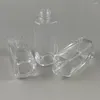 Bouteilles de rangement 1pc x 30 ml de bouteille de pompe de lotion en verre transparent vide carré vide avec pulvérisateur de brume de dispensateur transparent blanc blanc noir 1 oz