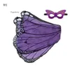 Cape Children Halloween Butterfly Fairy Angel's Day's Day Christmas Wings Wings Play Show Props 0912 'S 0418