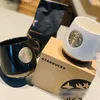 Wasserflasche Neue Starbucks Meerjungfrau Tassen Bronze Medaille Keramik Tasse Paar Designer Kaffee Tee Tassen L48