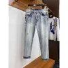 Fashion Hip Hop Ripped Jeans Mens Casual calça jeans Fashion Fashion calça reta mais tamanho 40 Tamanho 105 kg Roupas masculinas