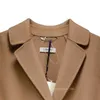 Créateur manteau vestes en manteaux pour femmes mélanges couches trench veste couleurs de couleur solide de la femme mince du vent de vent classique rétro élégant tendance de mode dcèc