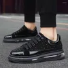 Casual Shoes Fashion Designer Men's Rivet Sports Size 39-44 Low Top Lace Up Round Head Zapatillas Hombre