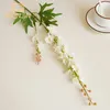 Fleurs décoratives fleurs simulées jacinthe volant hirondelle herbe longue branche artificiel mariage table de table décoration en soie violet