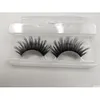 Falska ögonfransar 1Pair 3D Mink Hair Privat OEM -logotyp Acceptabelt Silk Protein Lashes 100% Cruelty Dramatic Eyelash Natural 28 Drop Deliv Otwlk