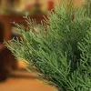 Decorative Flowers Artificial Pine Needle Branches Fake Plant Green Leaves Christmas Tree Sprig Garland Wreath Weddding Home Decor DIY