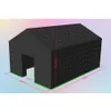 Activities 10x6x4.5mH Free Air Ship Commercial Black Portable LED disco lighting mobile night club tent Inflatable Cube Party Tent with Light and Fogger