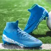 American Football Shoes Boots Long Spike Soccer Men's Adults Sport Kids Professional Non-Slip Breattable Training Cleats Footwear
