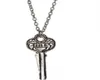 Verkauf des Schlüssels an 221B Sherlock Halskette Anhänger Neue Filme Schmuck Silber und Bronze Anhänger PS05696738036