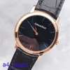 Fashion AP Wrist Watch 18K Rose Gold Automatic Mécanique 41 mm Black Dial Mens 15180OR.OO.A002CR.01 Crocodile en cuir STRAP