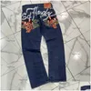 Heren jeans heren American High Street print taille oversized mannen