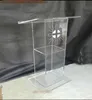Cheap Transparent Acrylic Podium Pulpit Lectern Clear Plexiglass Podium Organic Glass Church Pulpit5333253