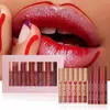 LIP RGLOSS LUCKSTAR 12 Colori/SET LINEER ROSSCIO Penna di rossetto Penna impermeabile Matte di lunga durata