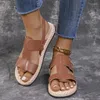 Casual Shoes 2024 Women's Summer Style Fashion Metal Buckle Designer Thick Sole Anti-Slip Slippers Daily Shopping Ladies Sandals