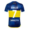 23 24 Boca Juniors Oscar Mens Jerseys Fernández Ramirez González Medina Benedetto Vázquez Camisas de fútbol de casa Hogar uniformes de manga corta