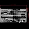 التماثيل الزخرفية شعرت بروابع أرقام لوحة الرموز الأبجدية للمواد البلاستيكية للألواح القابلة للتغيير