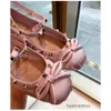 أحذية عائلة برششة مصممة واحدة شقة فتاة جديدة Tino Treasure Ballet French Shoe Mary Ballerinas Lady Zoya