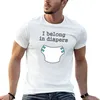Men's Polos I Belong In Diapers T-Shirt Plus Sizes Hippie Clothes Boys Whites Mens Funny T Shirts