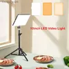 Sürekli Aydınlatma Ayarlanabilir LED Video Işık Paneli 110V-220V 2700K-5700K Fotoğrafçılık Işık Braketi Canlı Fotoğraf Stüdyolarında Işıkları Doldurmak İçin Kullanılan Y240418