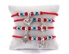 2020 Mode Red String Blue Turkish Evil Eye Bead Bracelet Thread Hamsa Horseshoe Heart Butterfly Dange Charms Braid Jewelry4478382