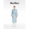 Casaco feminino cashmere casat designer de moda casaco maxmaras feminina ludmilla banheira cashmere casaco azul -céu azul
