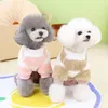 Vêtements pour chiens chauds vêtements d'animaux à quatre pattes élégants d'hiver adorables motifs de dessins animés saut