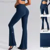 Desginer alooo yoga aloe byxa leggings flare höst naken stretch sport tights hög midje persika höft lyft fitness byxor