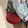 Schoudertassen Koreaanse rode tas voor vrouwen 2024 luxe designer single crossbody mode veelzijdige kleine handtassen