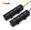 Open Alnico 5 Jazz JB Bass Pickup Neck or Bridge Pickup Braided Cloth Cable for 4 String Bass Parts9549318