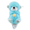 new design plush toy hot selling custom schlummer sleeping cartoon breathing otter